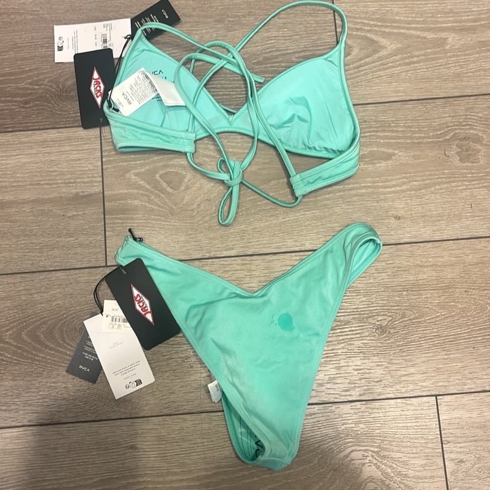 RVCA 2 piece Aqua Bikini Set size Small - Picture 2 of 8